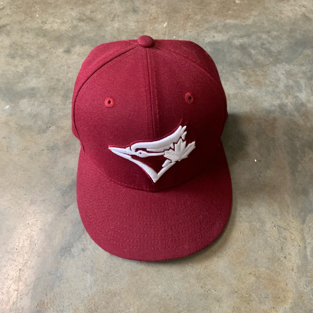 blue jays fitted/ gray under brim